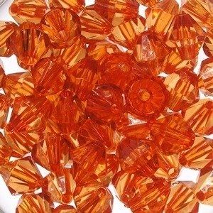 KRYSZTAŁKI DIAMENT POMARAŃCZ 10MM 20SZT zdjęcie 1