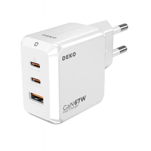 SZYBKA ŁADOWARKA USB C UNIWERSALNA 3x USB 67W 65W TYP C + KABEL USB C 100W na Arena.pl