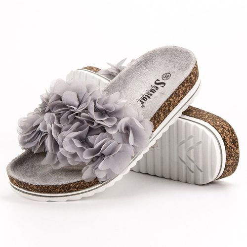 Modne Szare Klapki r.40 na Arena.pl