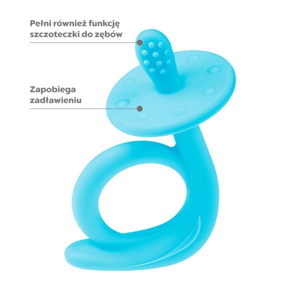 Akuku gryzak silikonowy na ząbkowanie i masaż dziąseł zdjęcie 6