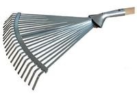 grabie do liści 30cm regulowane metalowe z trzonkiem drewnianym 130cm kard
