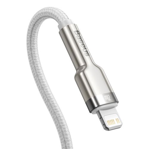kabel usb-c do lightning baseus cafule, pd, 20w, 2m (biały) na Arena.pl