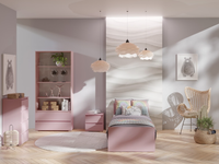 Różowy Zestaw Mebli Do Pokoju Młodzieżowego 3 KOSS MX