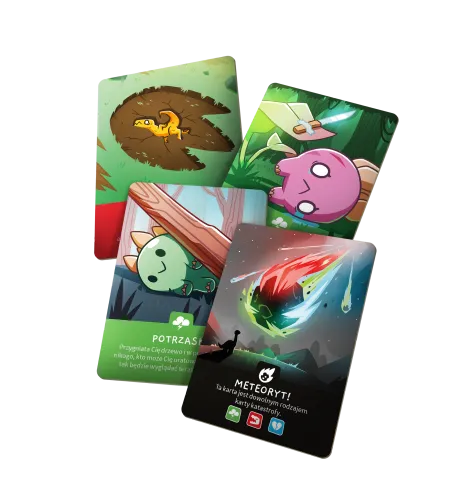 Dinokalipsa - strategiczna gra karciana z negatywną interakcją 2 - 4 graczy na Arena.pl