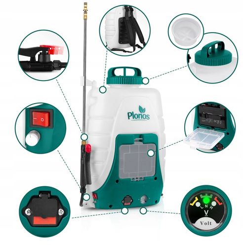 Opryskiwacz akumulatorowy ciśnieniowy plecakowy elektryczny 18l LANCA 100cm na Arena.pl