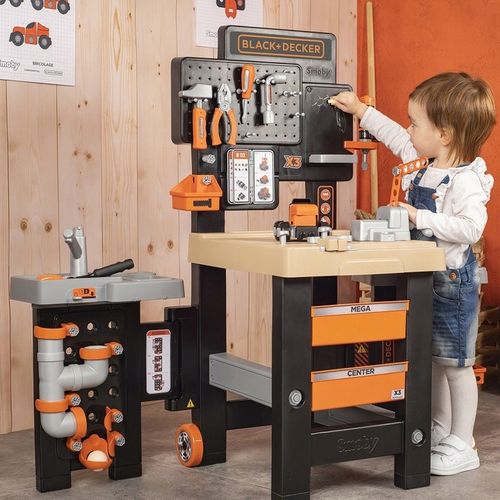 Smoby Black+Decker Mega warsztat ze strefą malarza i hydraulika na Arena.pl