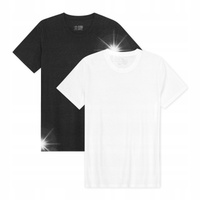Koszulki Męskie Bawełniane DANISH ENDURANCE T-shirt Okrągły Dekolt 2-pak M