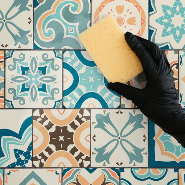 Naklejki Na Płytki Pastele MOZAIKA Marokańska Zestaw 24 szt. 25x25 zdjęcie 3