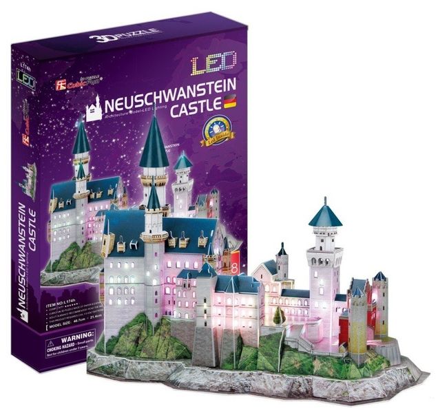 Puzzle 3D Led Zamek Neuchwanstein 5102 zdjęcie 1