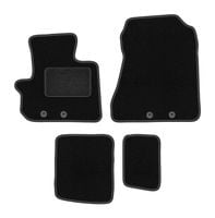 Dywaniki welurowe LUX do Toyota IQ 2009- hatchback czarne z mocowaniami