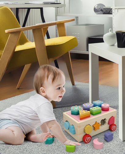 Drewniana kostka EDUKACYJNA SORTER KLOCKI 924 na Arena.pl