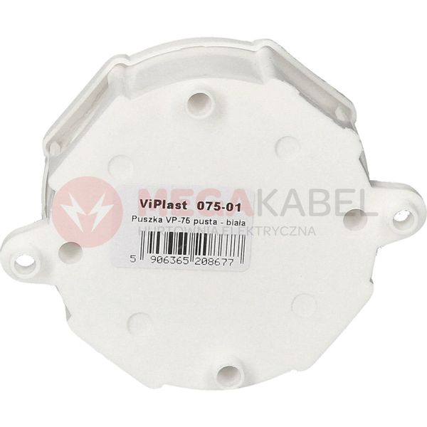 Puszka biała nt IP41 79x79x37 075-01 Viplast zdjęcie 3