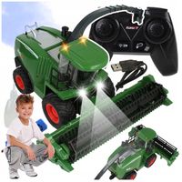 DUŻY KOMBAJN ZDALNIE STEROWANY RC PILOT DYM ŚWIATŁA DŹWIĘK MASZYNA ROLNICZA