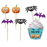 zestaw pikerów i papilotek do mufinek boo 6 + 6szt