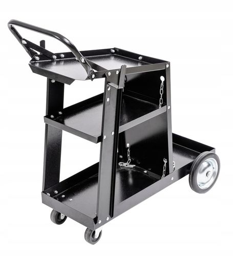 Wózek spawalniczy DEDRA do spawarki Półka na butle Stabilny Mobilny 4 półki na Arena.pl