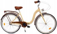 Rower Dallas Składak Alu 26" 3spd - kremowy z brązem