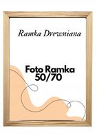 RAMA 50x70 FOTO RAMKA DREWNIANA 70/50 plakat puzle mapa