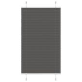 Roleta plisowana czarna 70x100 cm Szerokość tkaniny 69,4 cm