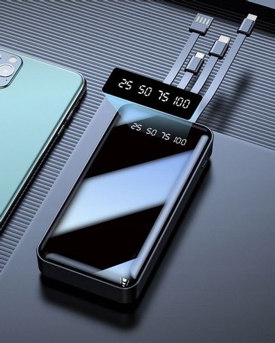 POWER BANK ŁADOWARKA 2,1A 4x KABLE 10000 mAh na Arena.pl