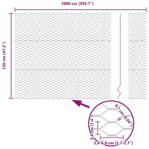 Ogrodzenie z słupkami Zielony 1.2 x 10 m Stal na Arena.pl