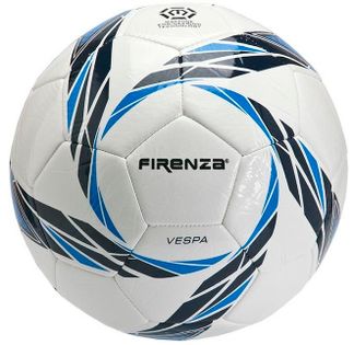 Piłka nożna Firenza Vespa rozmiar 5 biało-niebieska