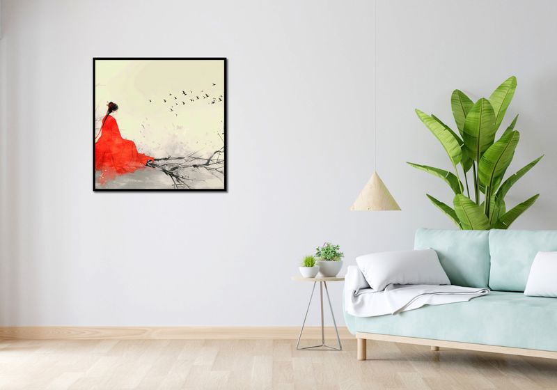 Plakat 80x80cm Diva Na Gałęzi zdjęcie 4