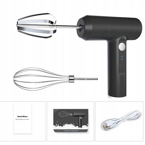 Bezprzewodowy ręczny mikser USB, 3 biegów tryb Elektryczna trzepaczka Turbo na Arena.pl
