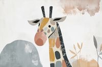 Plakat 30x20cm Żyrafa Bambino