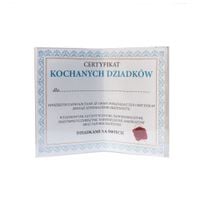 ramka plexi podwójna certyfikat kochanych dziadków