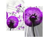 60CM 50CM OBRAZ ŚCIENNY DMUCHAWCE FIOLECIE DRUK PŁÓTNO