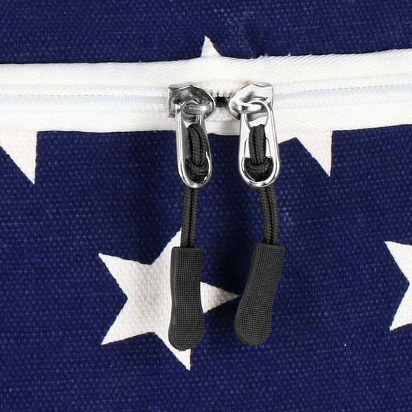 Kosz do przechowywania zabawek i ubrań pojemnik z uszami granatowy w białe gwiazdki zdjęcie 5