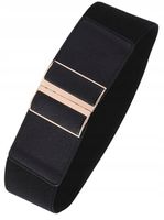 Pas Szeroki Czarny Damski Do Sukienki Elastyczny