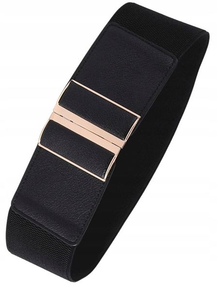 Pas Szeroki Czarny Damski Do Sukienki Elastyczny zdjęcie 1