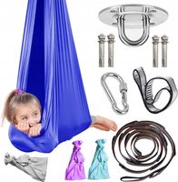 CHUSTA AKROBATYCZNA SENSORYCZNA AERIAL JOGA hamak do jogi +MOCOWANIE