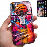 ETUI DO MOTOROLA MOTO E6 PLUS - KOSZYKÓWKA NBA ULICZNE GRAFFITI KOSZ FAN