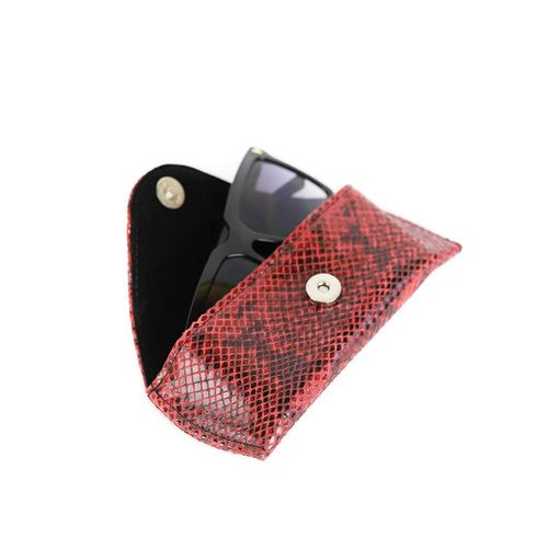 Etui na okulary - print wężowy malina KEMER na Arena.pl