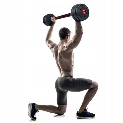 HANTLE REGULOWANE ZESTAW HANTLE DO ĆWICZEŃ 2x10KG 20KG SZTANGA + GRYFY na Arena.pl