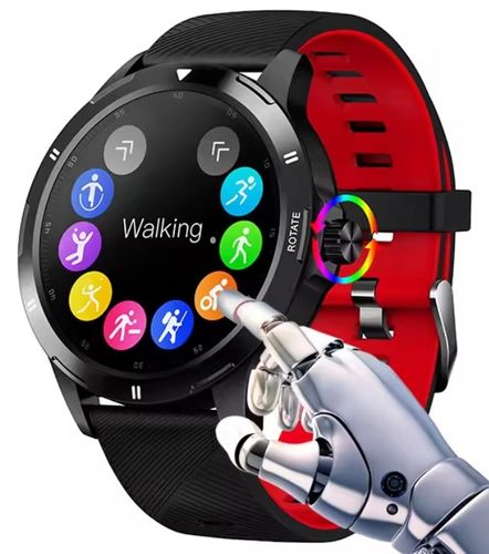 ZEGAREK SMARTWATCH SPORTOWY ROZMOWY MĘSKI DAMSKI POLSKIE MENU CZARNY na Arena.pl