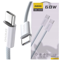 kabel dudao l6c usb-c - usb-c pd 30w 1m - jasnoniebieski