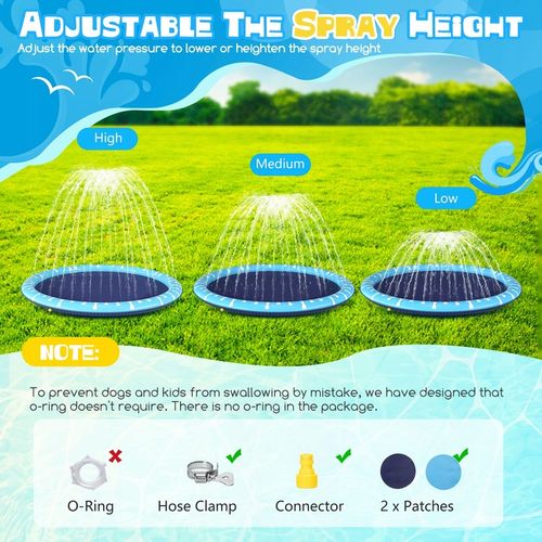 ZRASZACZ MATA WODNA DLA PSA BRODZIK BASEN NIEBIESKI Ø100cm na Arena.pl