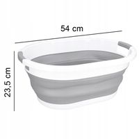 kosz na pranie miska składana pojemnik SILIKONOWY WANIENKA TURYSTYCZNA XXL