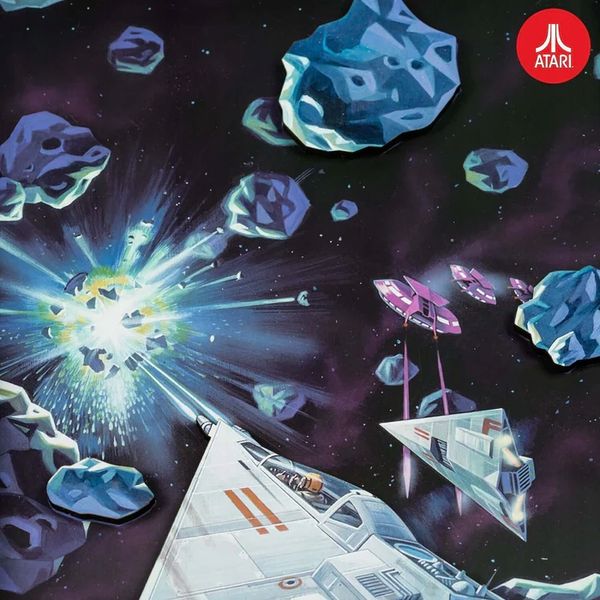 dekoracja ścienna obraz atari 3d wall art asteroids retro zdjęcie 4