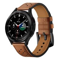 TECH-PROTECT PASEK SKÓRZANY DO Galaxy Watch 4/5/5 Pro/6/7/FE BRĄZOWY