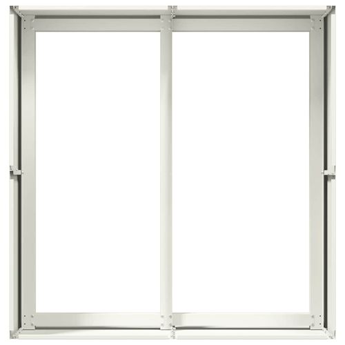 Doniczka Biała 80x80x40 cm Stal walcowana na zimno na Arena.pl