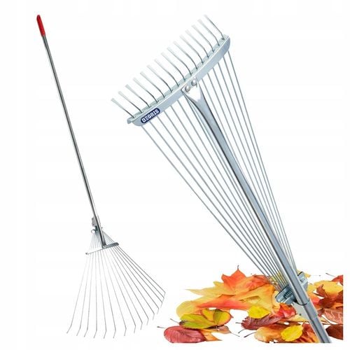 Grabie do liści wachlarzowe druciane regulowane metalowy rączka na Arena.pl