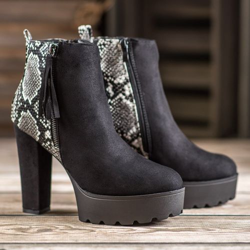 Botki Na Platformie Snake Print r.35 na Arena.pl