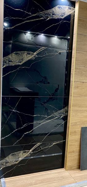 Gres polerowany CZARNY MARMUR 120x60 WYSOKI POŁYSK zdjęcie 1