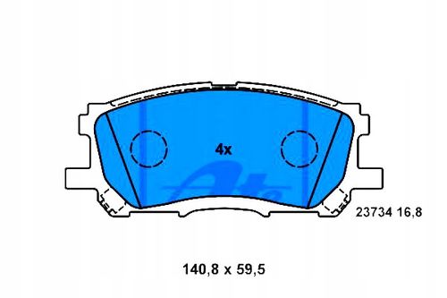 KLOCKI HAM PRZOD LEXUS RX300 03-06 ATE na Arena.pl