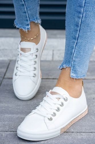 Białe trampki damskie skórzane Queen 39 na Arena.pl