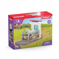 SCHLEICH Horse Club 42569 ZAGRODA DLA KONI + koń